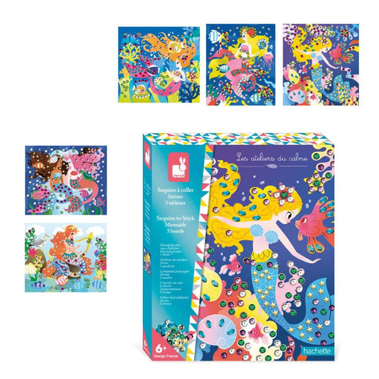Sequin Mermaids children's craft set