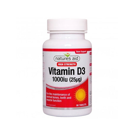Natures Aid Vitamin D3 1000iu (90 Pack)