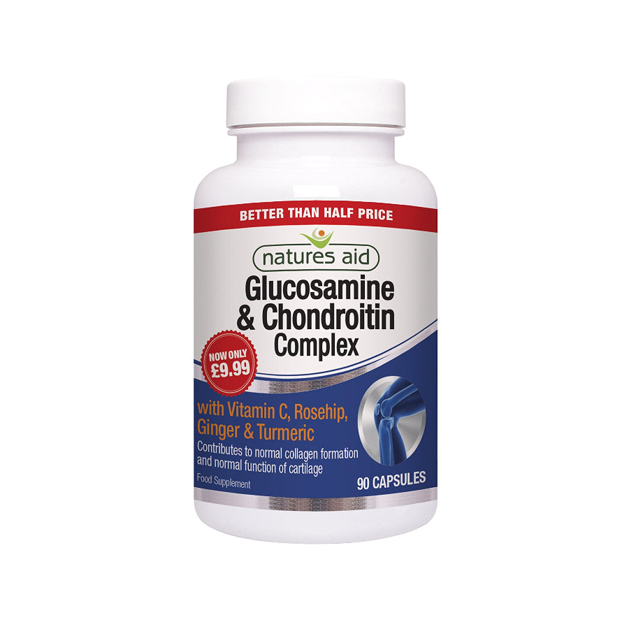 Natures Aid Glucosamine & Chondroitin Complex (90 Capsules)