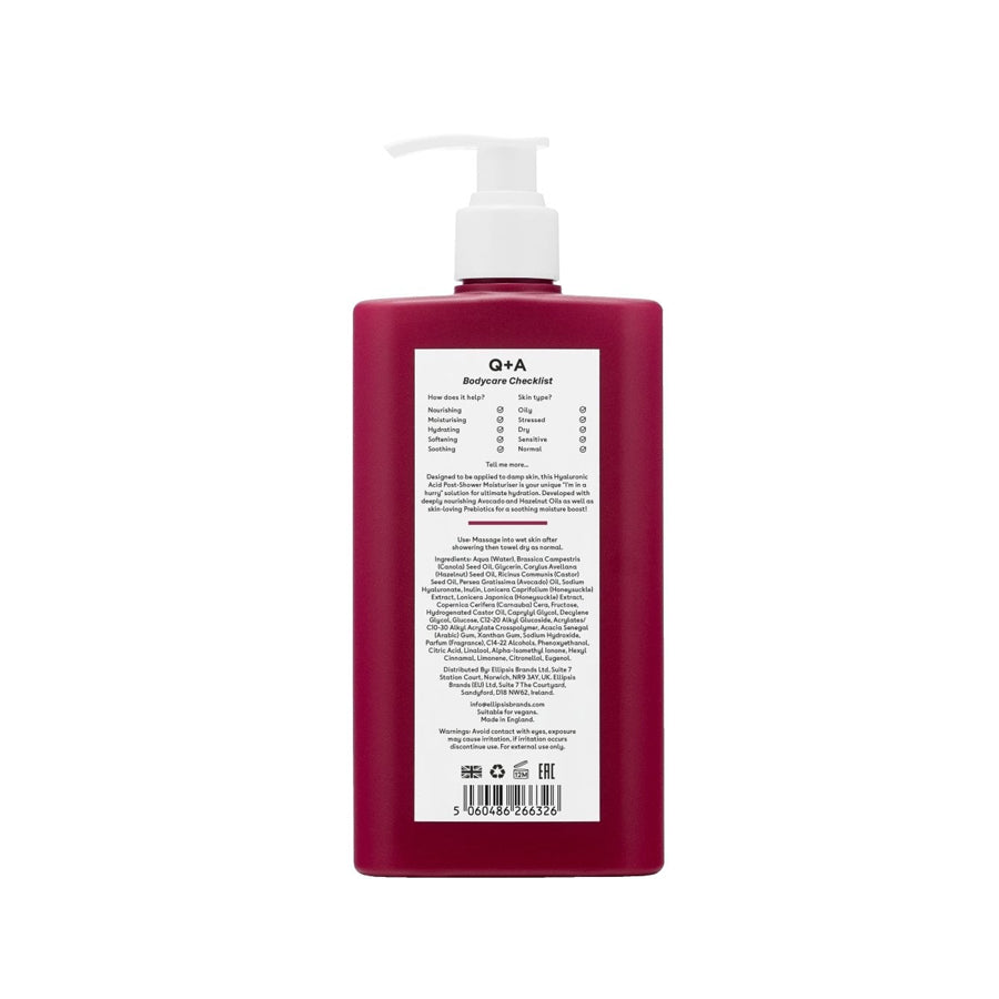 Q+A Hyaluronic Acid Post-Shower Moisturiser 250ml