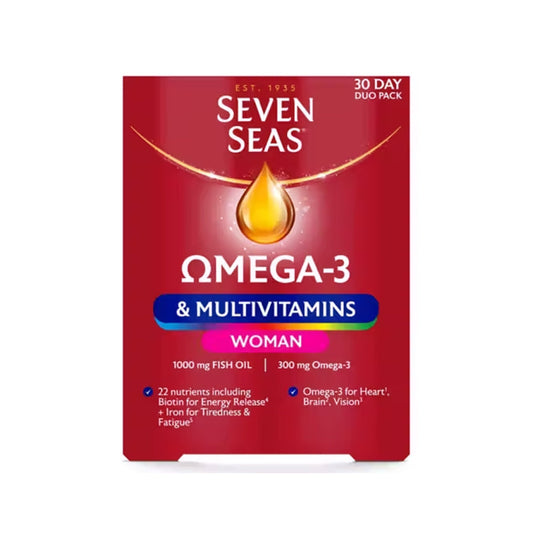 Seven Seas Omega-3 & Multivitamins Woman 30 Day Duo Pack